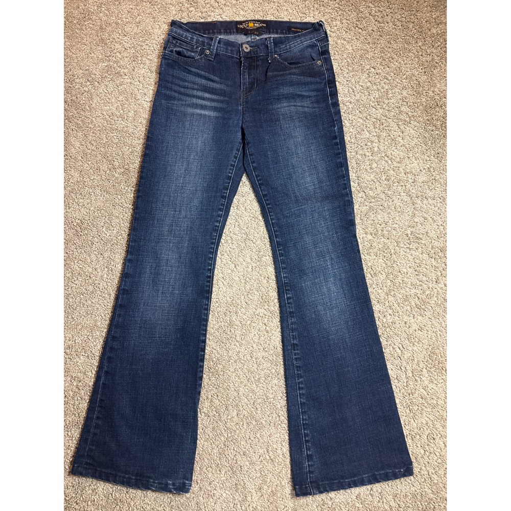 Lucky Brand Brooke Flare Jeans Dark Wash Denim Stretch Womens 4/27